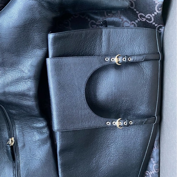Gucci stiv pelle cuoio black leather boots - Picture 7 of 13